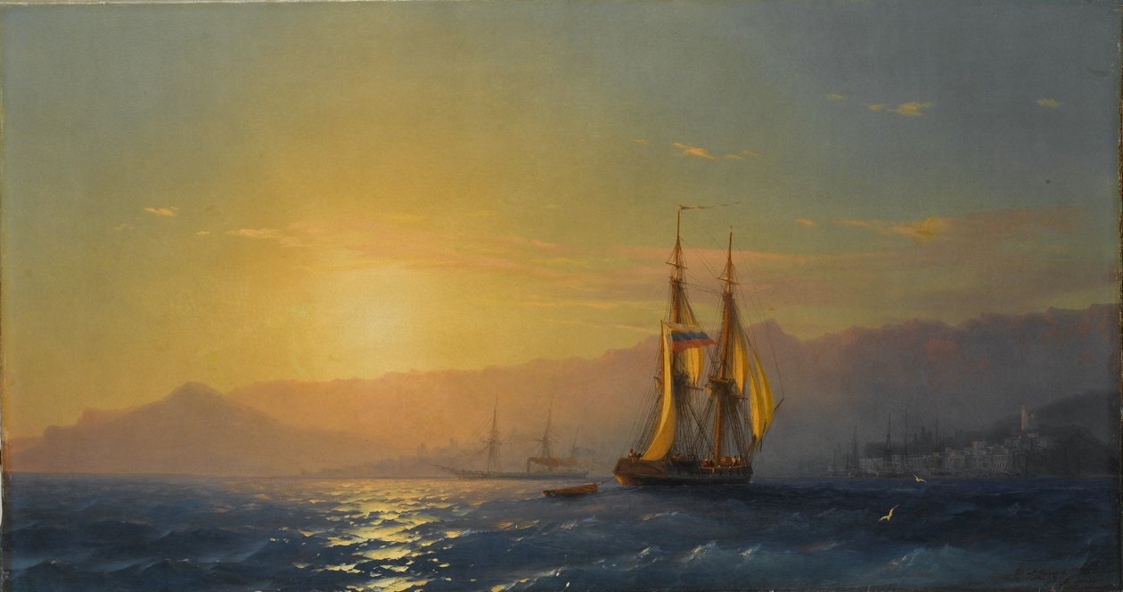 Russo: "Tramonto in mare" Tramonto in mare da Ivan Aivazovsky
