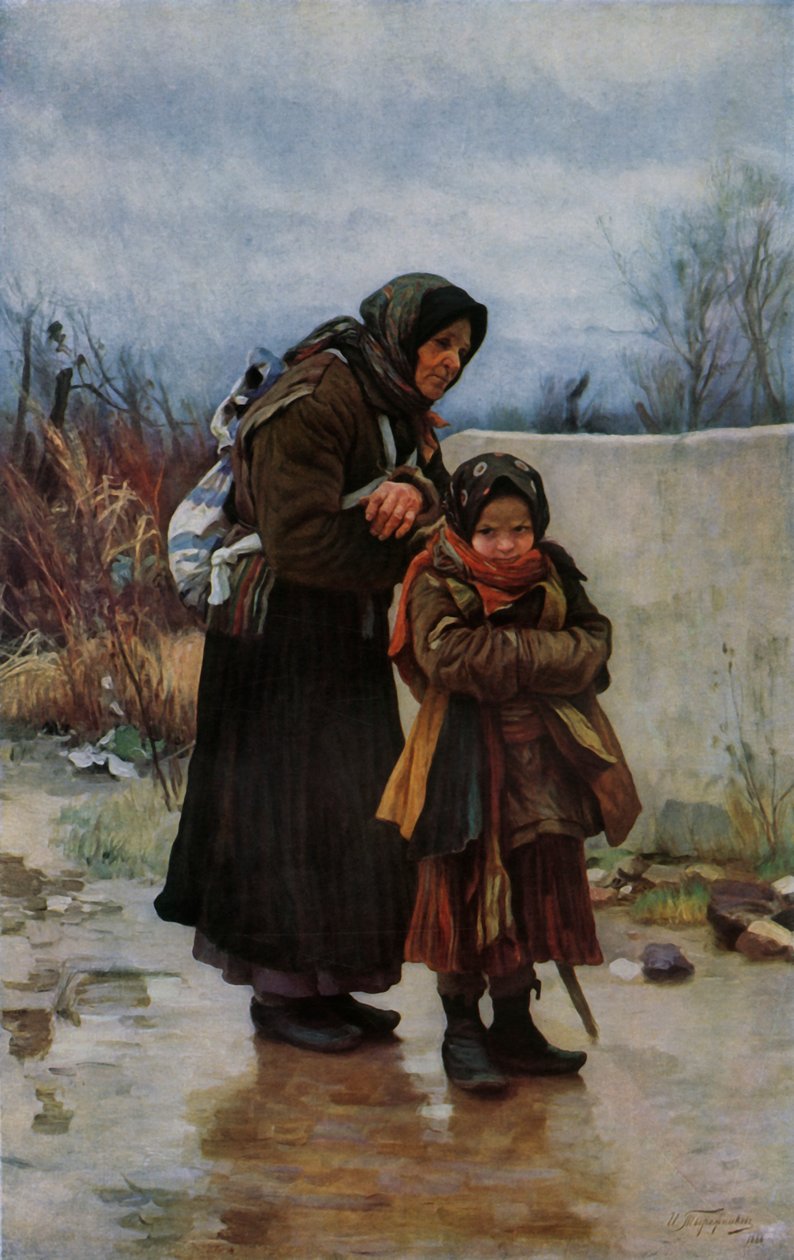 Nonna e nipote, 1880s, 1965 da Ivan Ivanovic Tvoroznikov