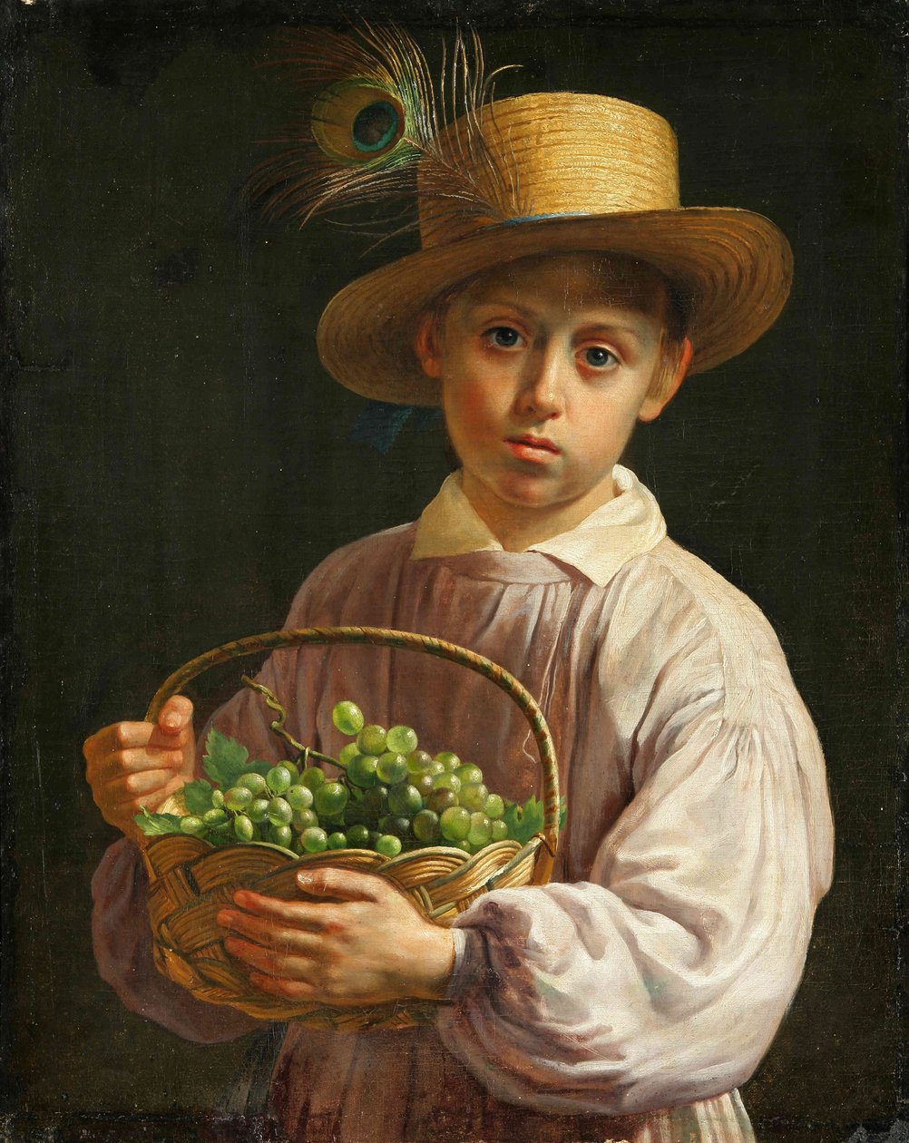 Jan Chrucki. Ragazzo al Salamianym kapielušy, XIX. da Ivan Khrutsky