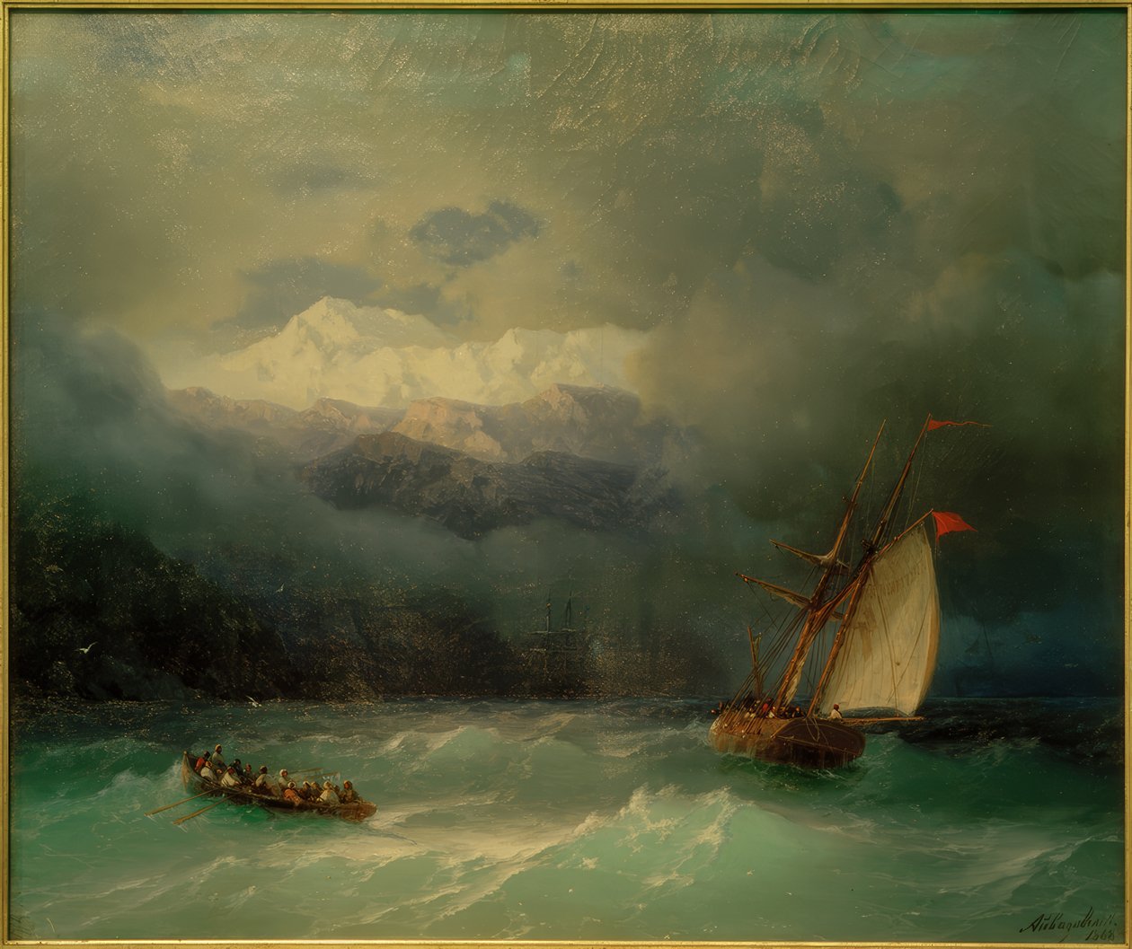 I.K. Aivazovsky, Mare in tempesta da Ivan Konstantinovich Aivazovsky