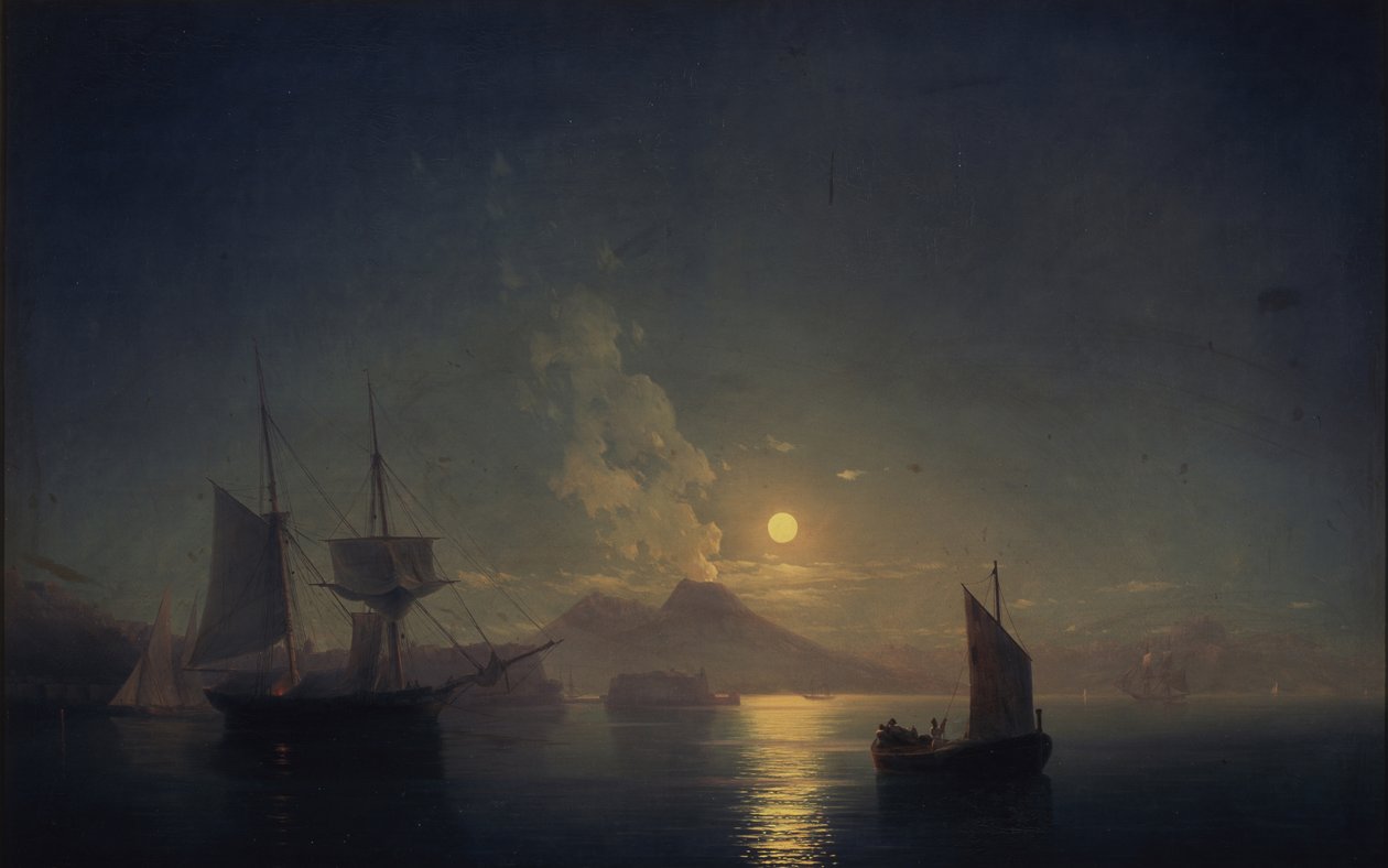Napoli di notte, 1850 da Ivan Konstantinovich Aivazovsky