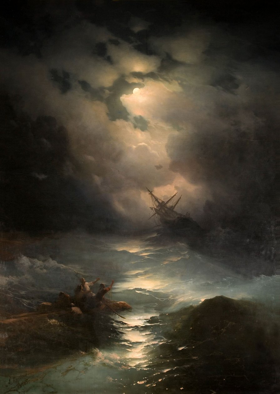 Tempesta nel Mare del Nord, 1865 da Ivan Konstantinovich Aivazovsky
