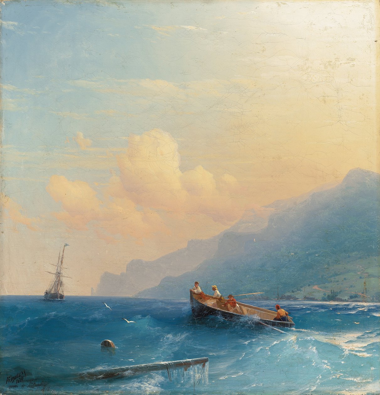Alla ricerca di sopravvissuti, 1863 da Ivan Konstantinovich Aivazovsky
