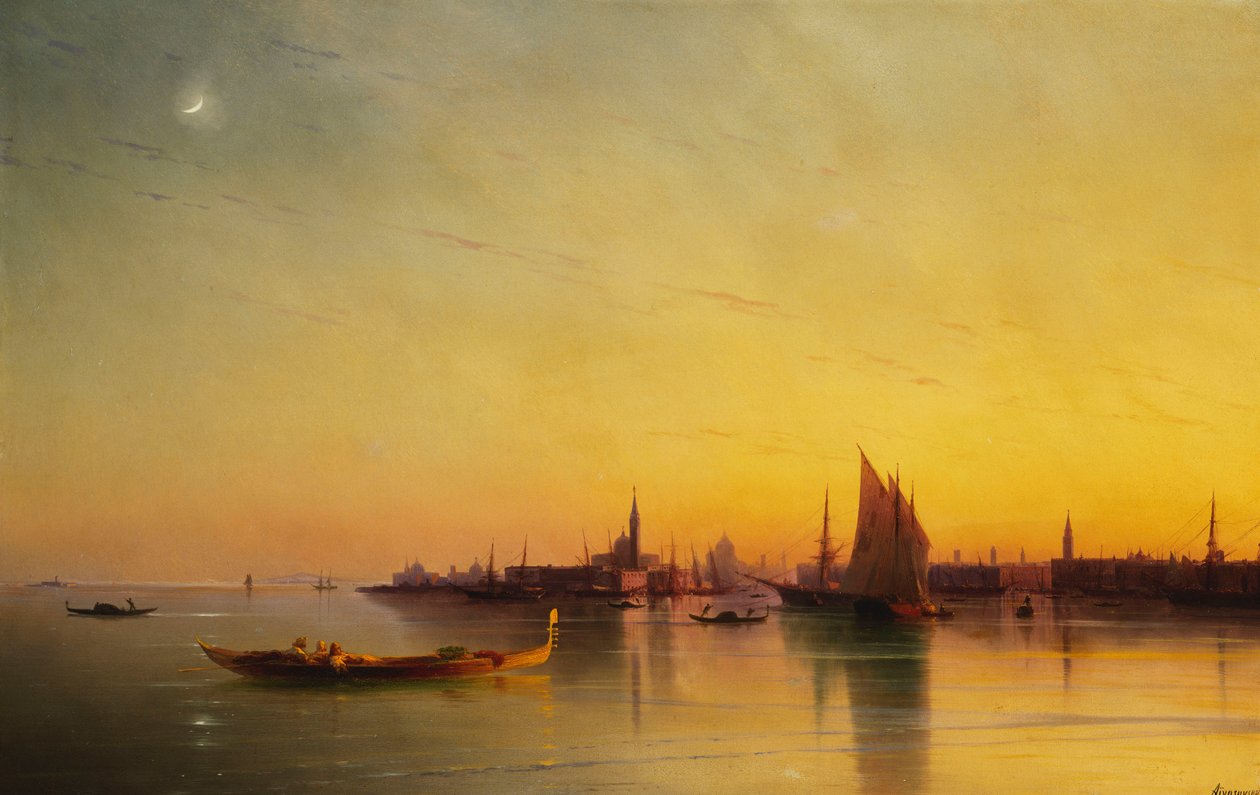 Venezia dalla Laguna al Tramonto da Ivan Konstantinovich Aivazovsky