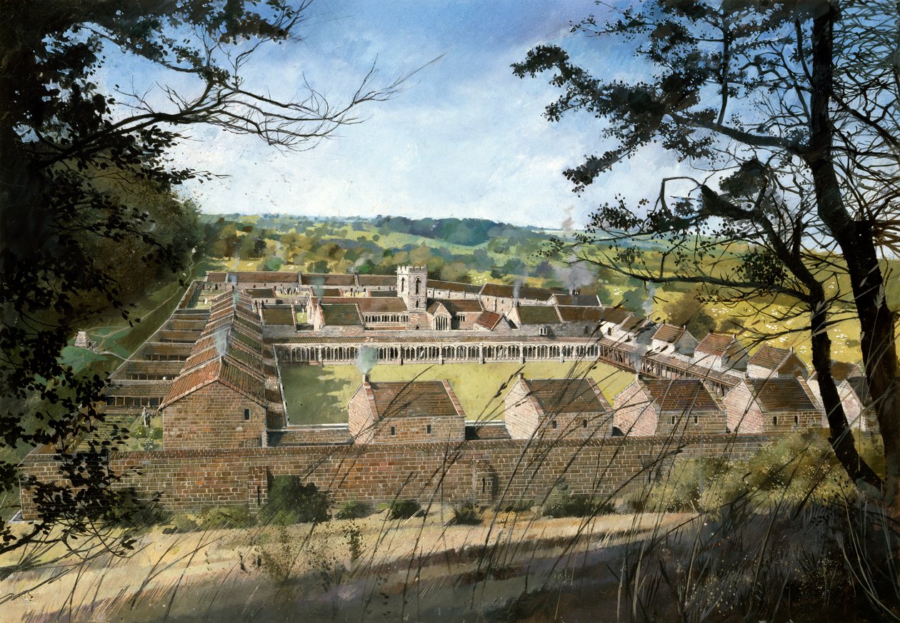 Priorato di Mount Grace, XVI secolo, c1990-2010 da Ivan Lapper