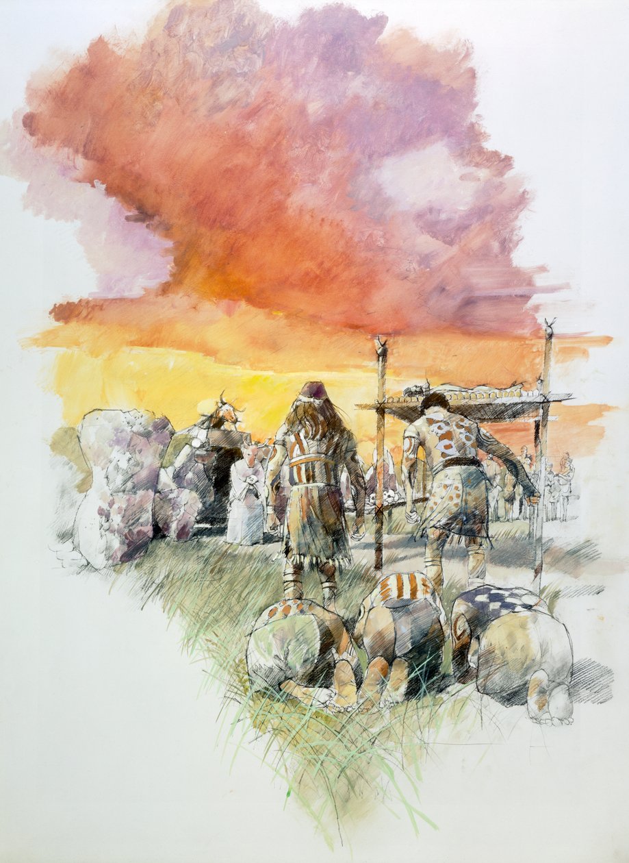 Stoney Littleton Long Barrow, c3500 a.C., c1990-2010 da Ivan Lapper