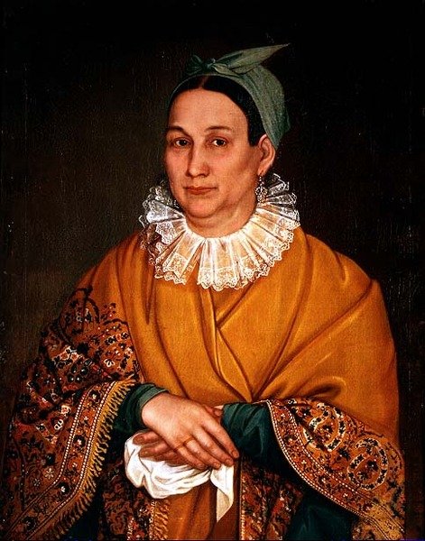 Ritratto di una moglie di mercante da Ivan Vasilievich Tarkhanov