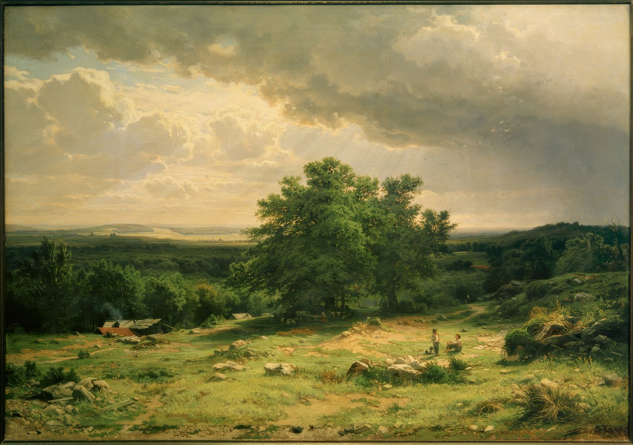I.I. Schischkin, Vista dei dintorni di Düsseldorf da Ivan Ivanovich Shishkin
