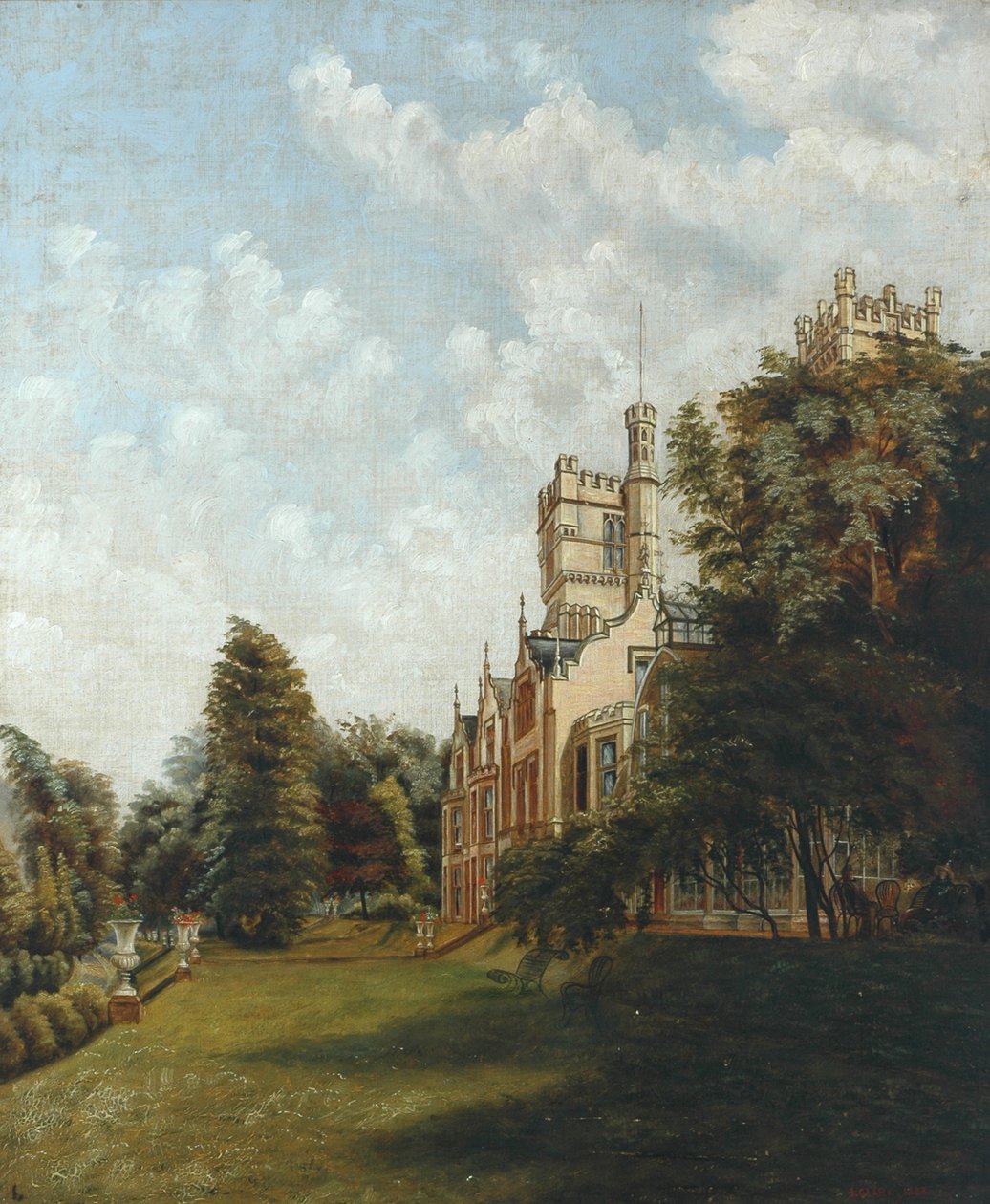 Castello di Cliffe, 1883 da J. Clarke