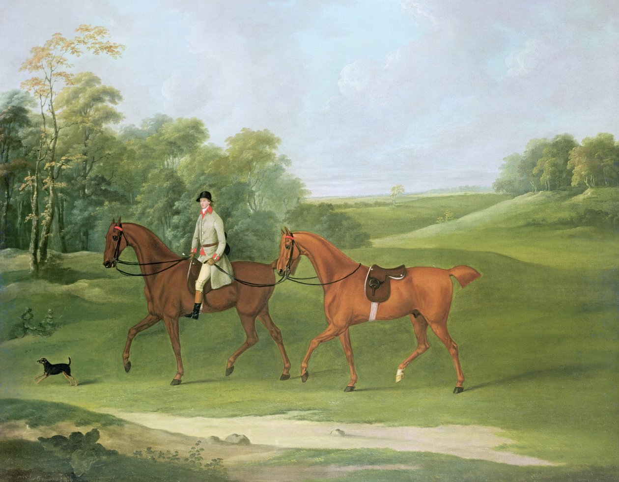 Cavaliere che Conduce un Cavallo da J. Francis Sartorius