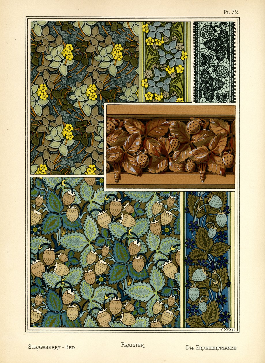 Il letto di fragole da J. Milesi