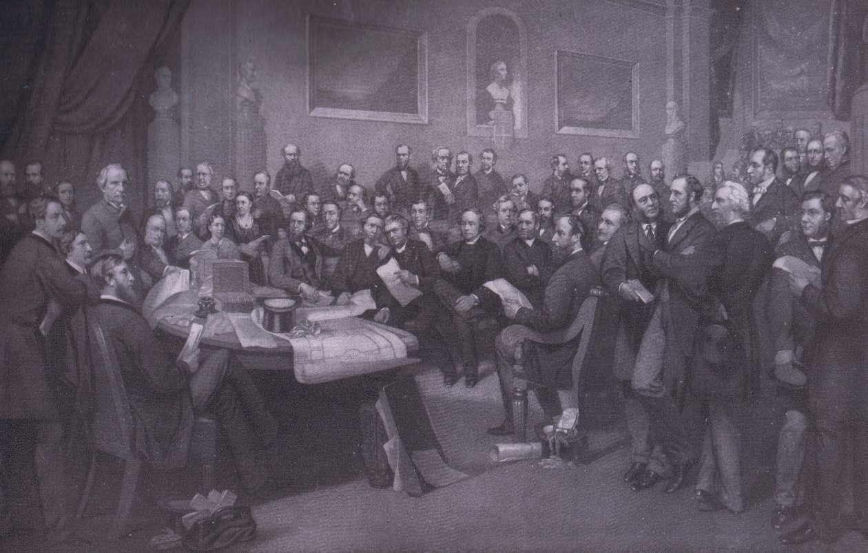Il primo consiglio scolastico a Londra, Bibbys Annual, 1916-1917 da W. after Walton