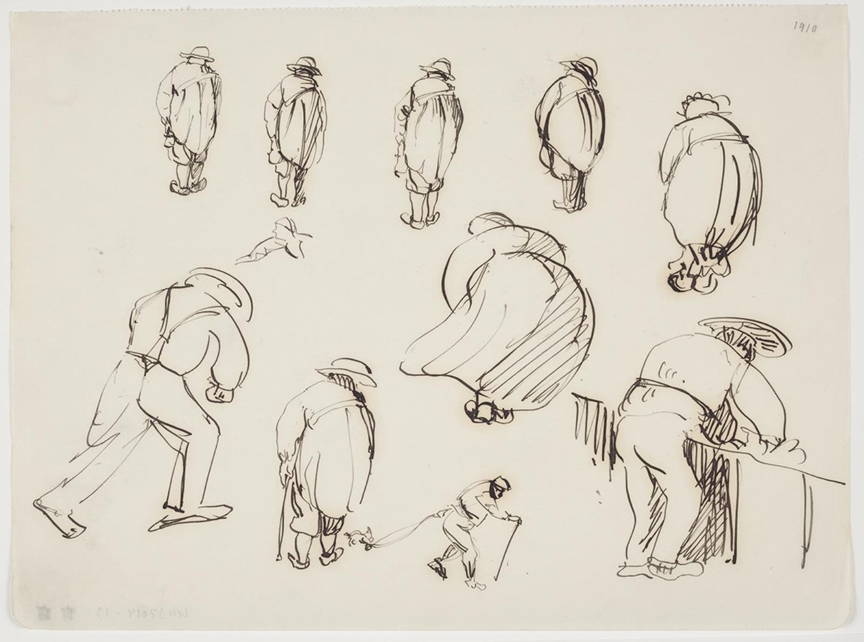 Studi di figure di spalle da J.A. Jerichau