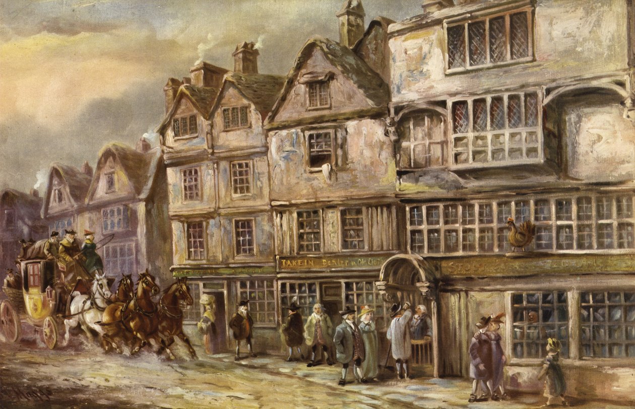 The Cock Tavern, Bishopsgate Street, Londra da J.C. Maggs