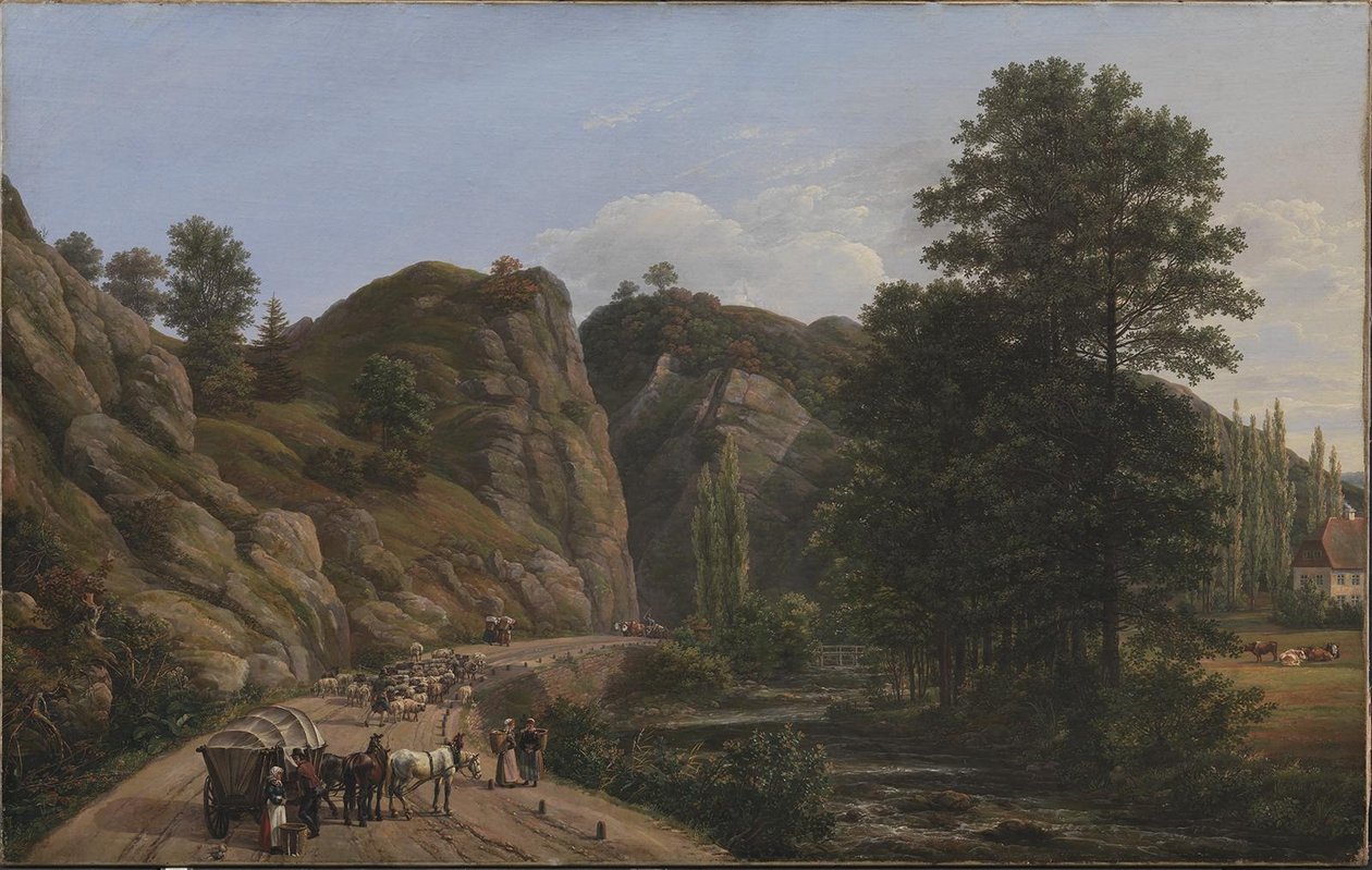 Plauenscher Grund a Dresda da Johan Christian Dahl