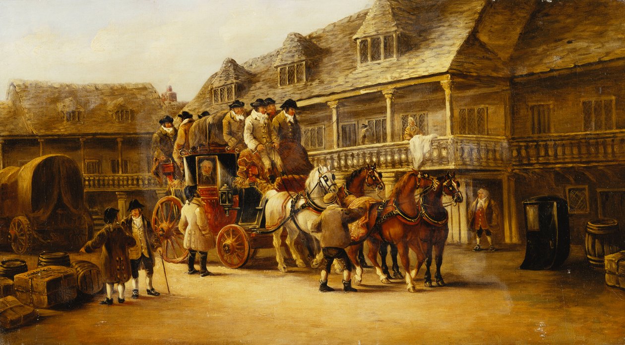 Salire sulla carrozza per Londra, 1879 da J.C. Maggs
