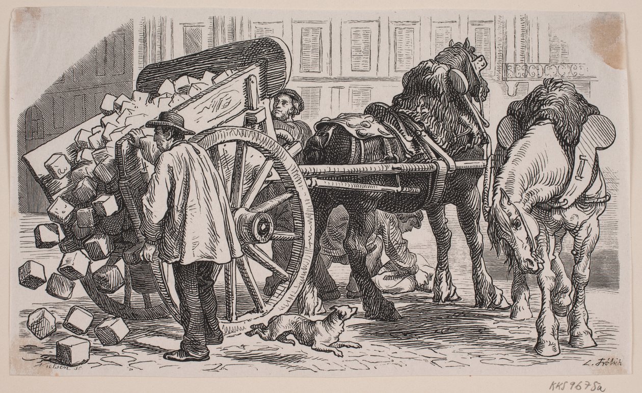 Carro da lavoro a Parigi da J.C. Nielsen