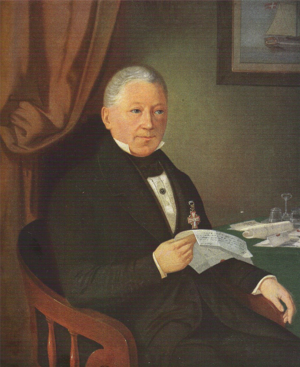 Ritratto di Jacob Holm (1770-1845) da J.F. Møller