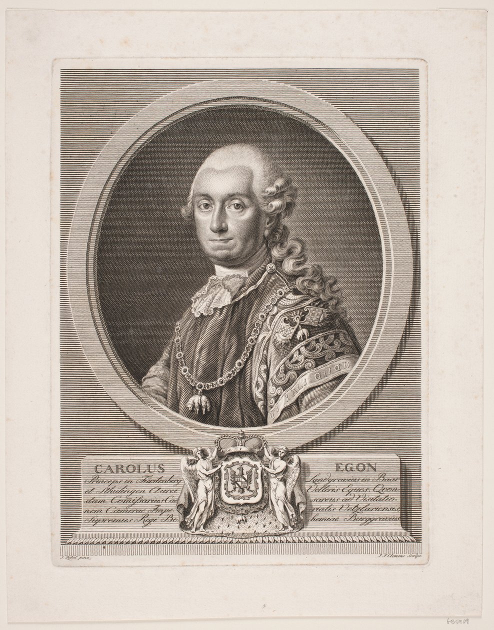Carl Egon, principe di Fürstenberg da J.F. Clemens