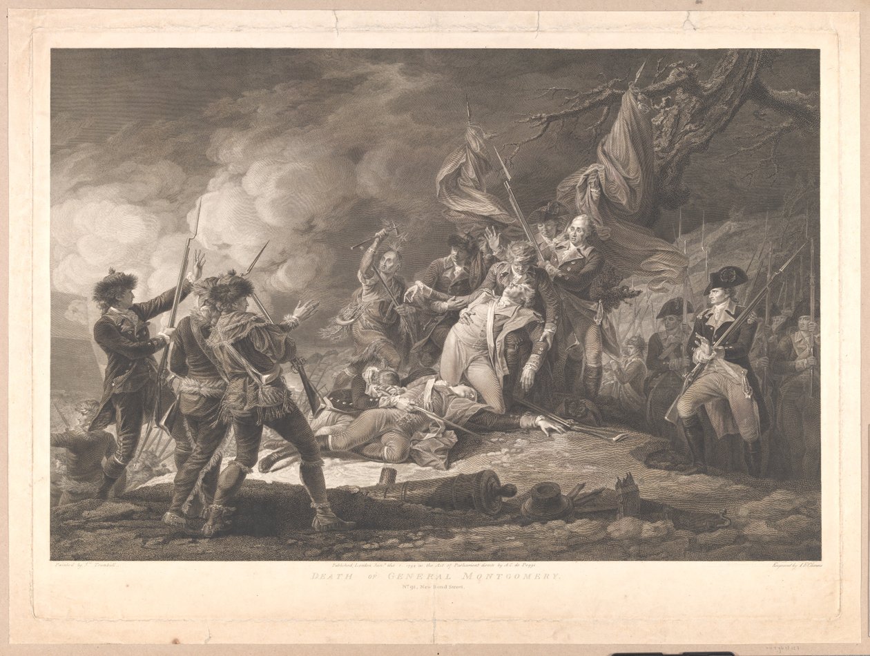 La morte del generale Montgomery da J.F. Clemens