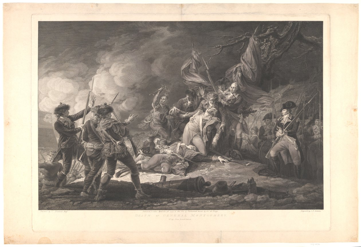 La morte del generale Montgomery da J.F. Clemens