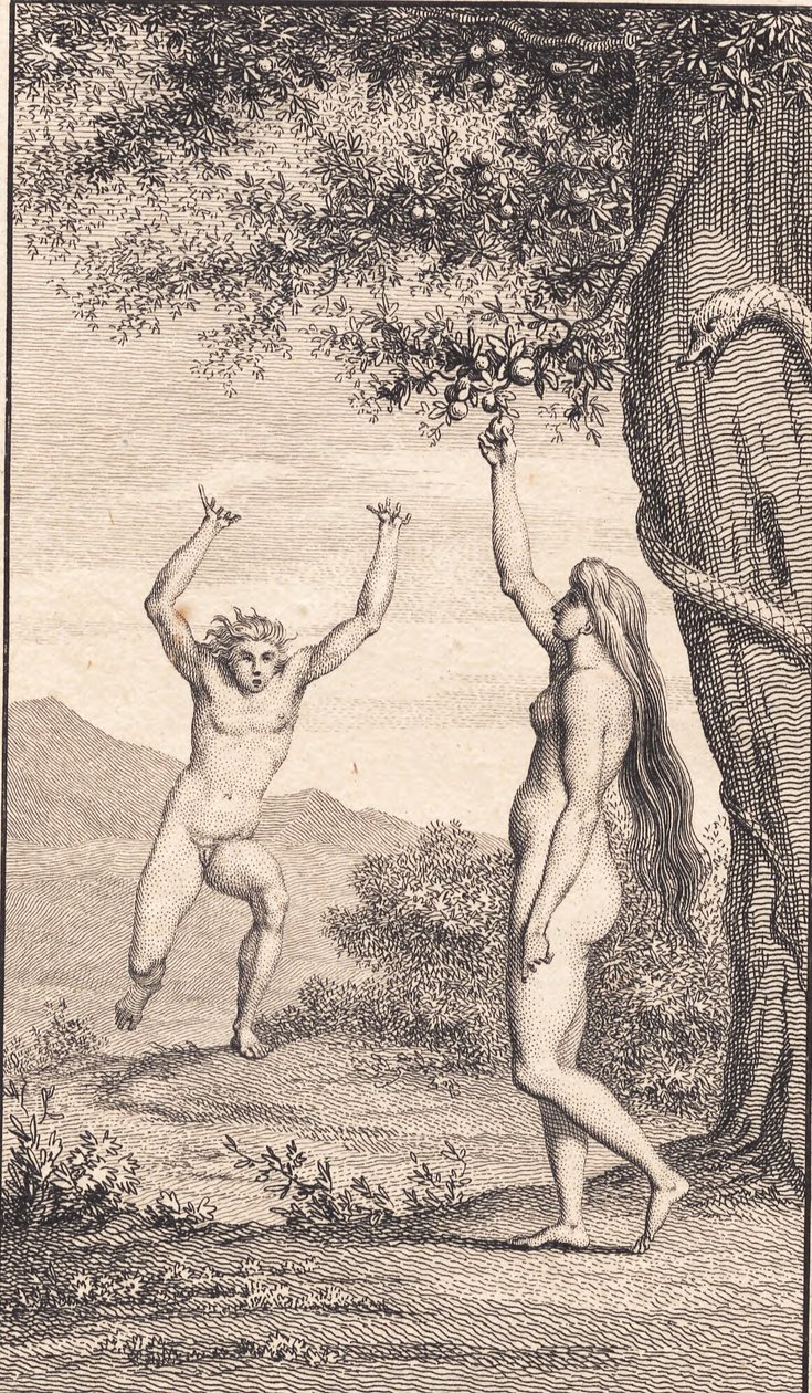 Illustrazione per Ewalds "Adamo ed Eva". III da J.F. Clemens