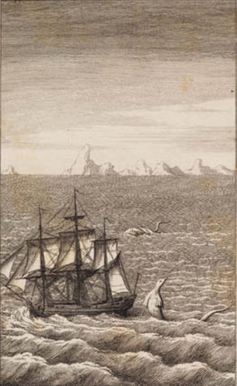 La Nave e il Mostro Marino da J.F. Clemens