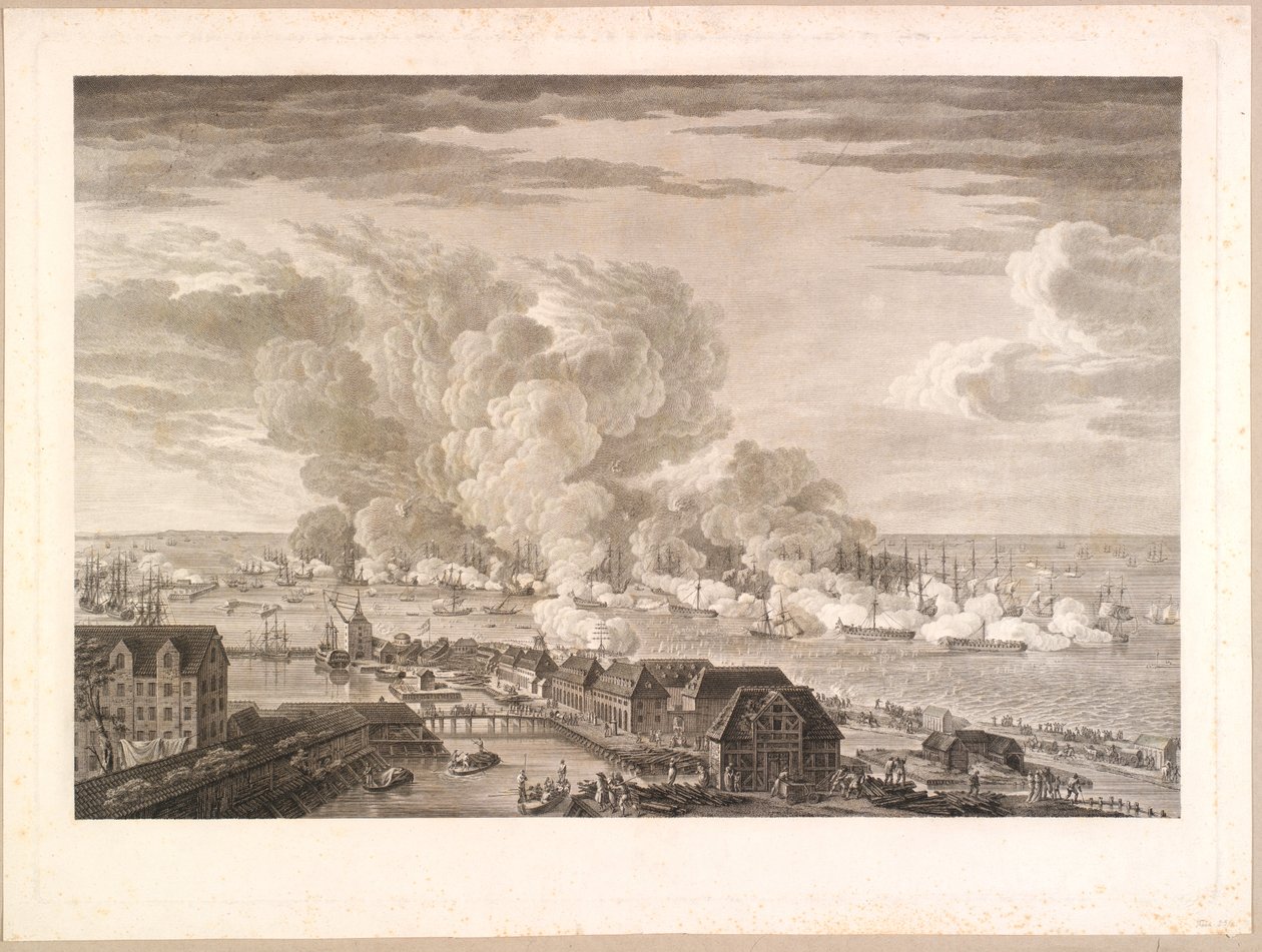 La battaglia di Reden, 2 aprile 1801 da J.F. Clemens