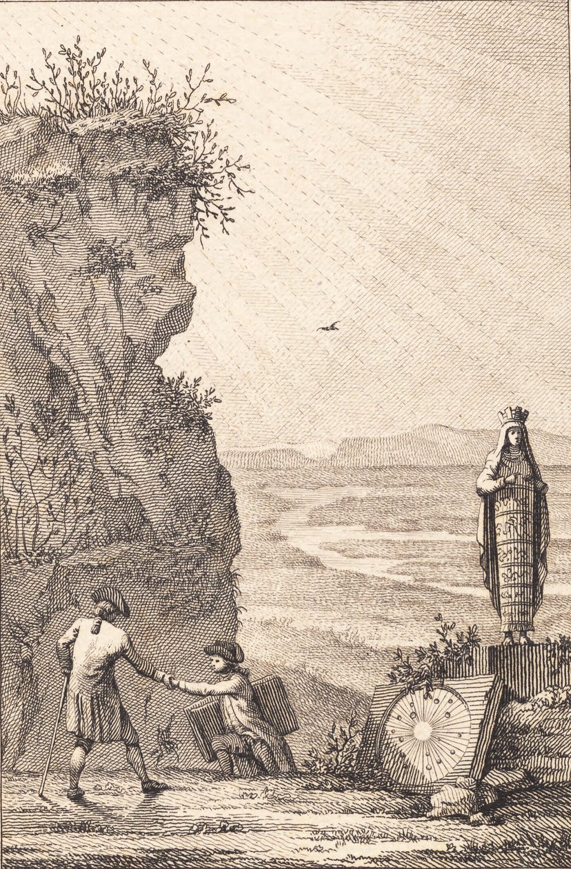 Titolo in rame per Olavides da J.F. Clemens