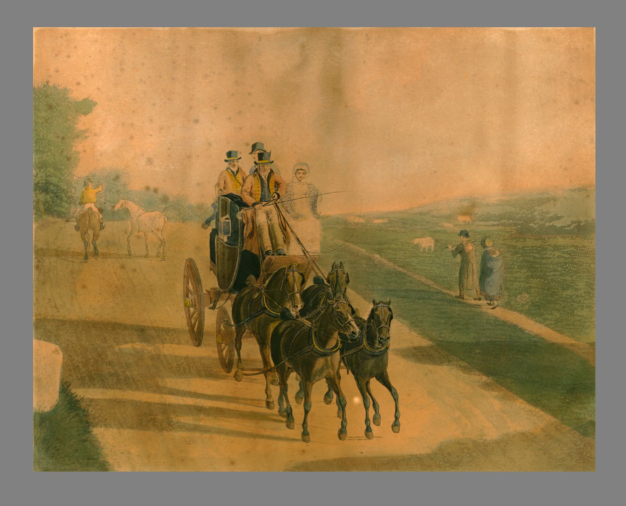 Diligenza, 1820 da J.L.A.