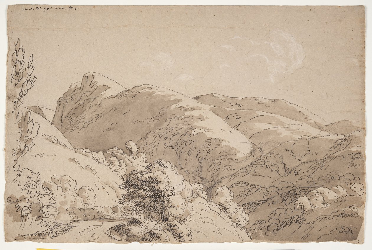Montagne vicino a Subiaco da J.L. Lund