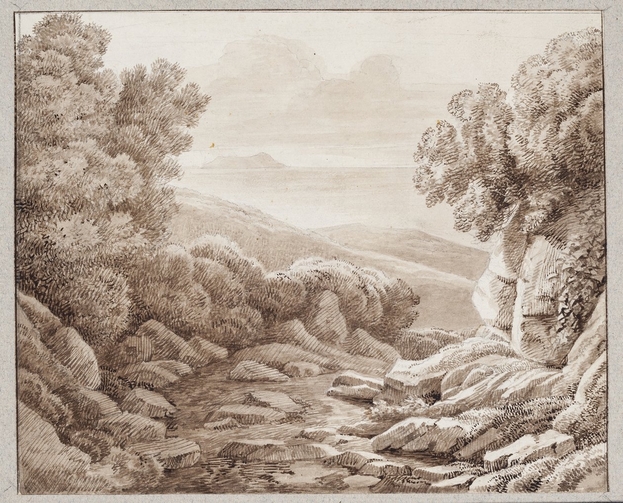 Paesaggio presso Montenero da J.L. Lund