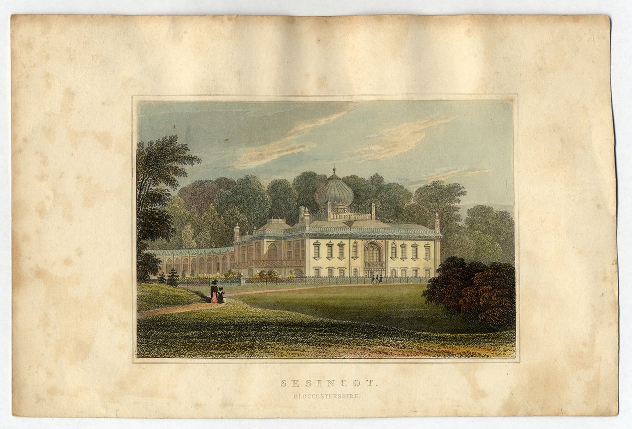 Casa Sezincote, Gloucester, 1823 da J.P. Neale