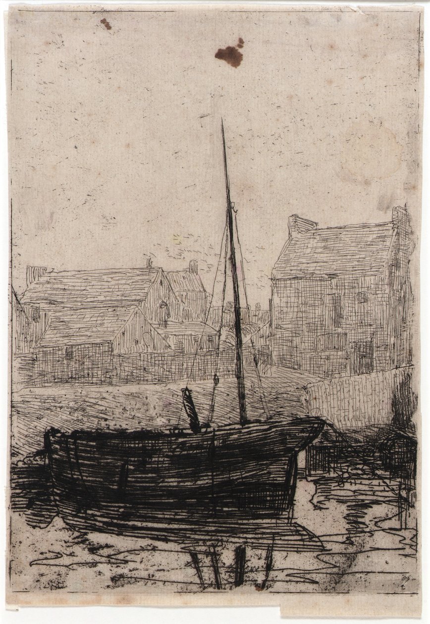 Barca ormeggiata - Isola di Man da J. Alden Weir