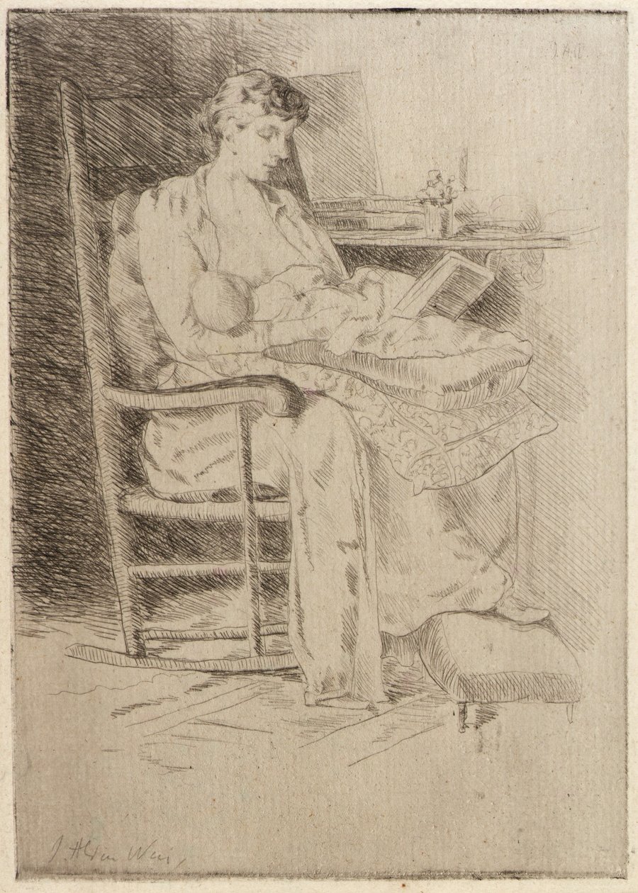 Madre e figlio n. 2 da J. Alden Weir