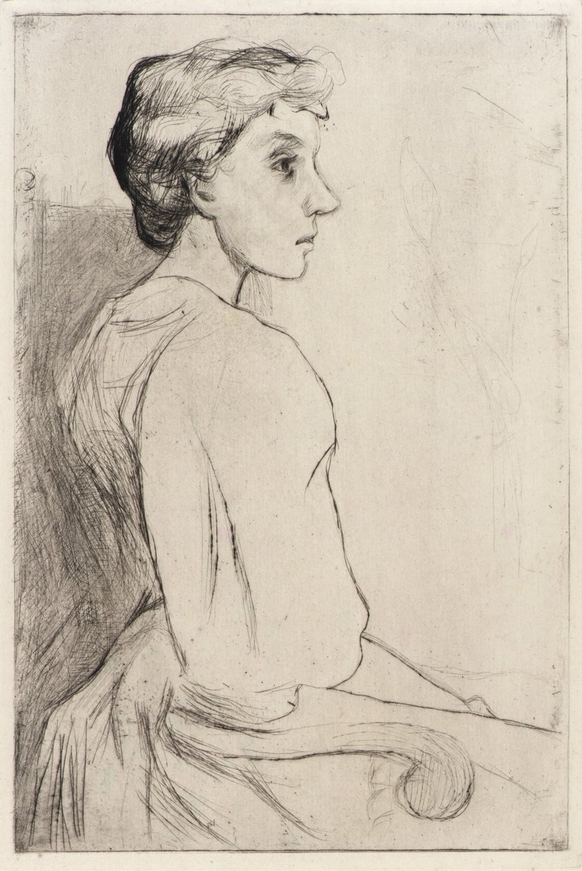 Ritratto di donna da J. Alden Weir