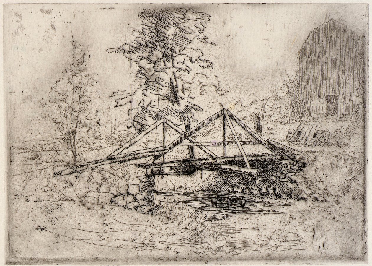 Il ponte di legno da J. Alden Weir