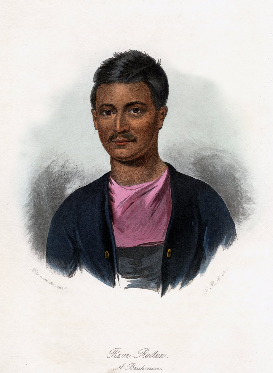 Ram Ruttun. Un bramino, c1840 da J. Bull