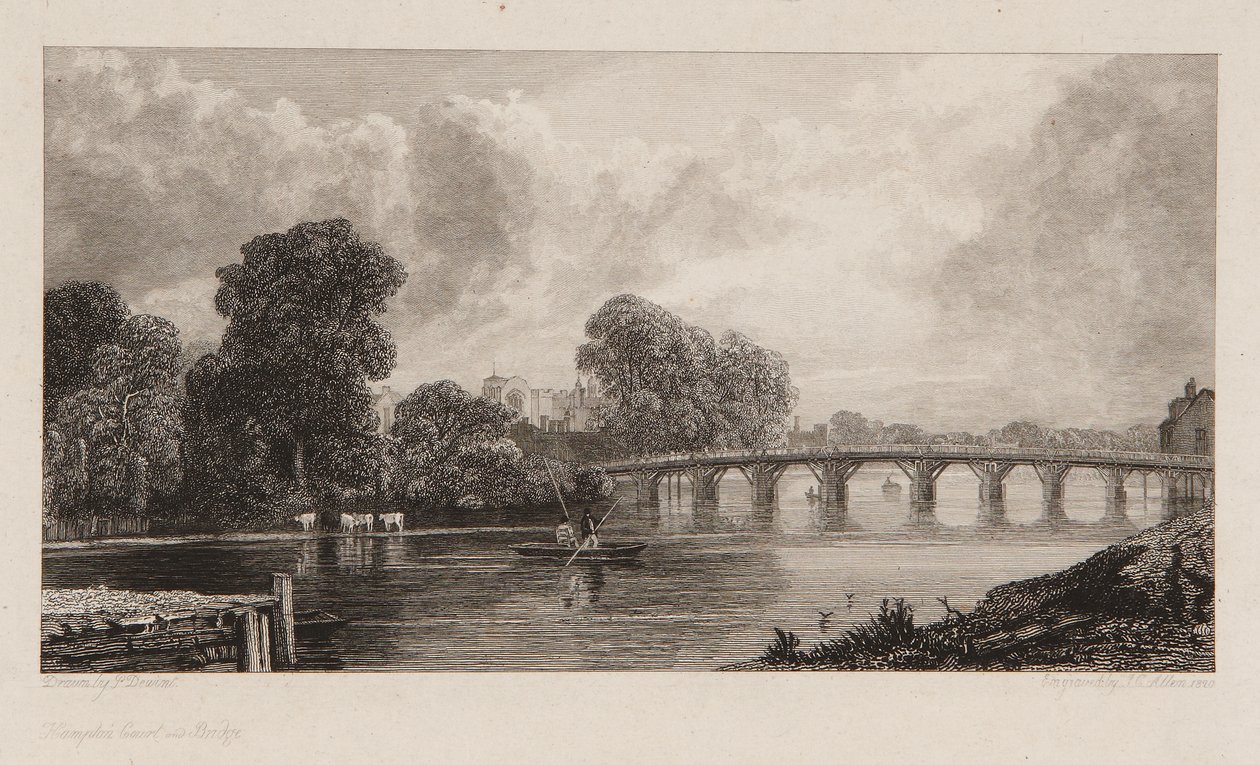 Ponte di Hampton Court da J. C. Allen