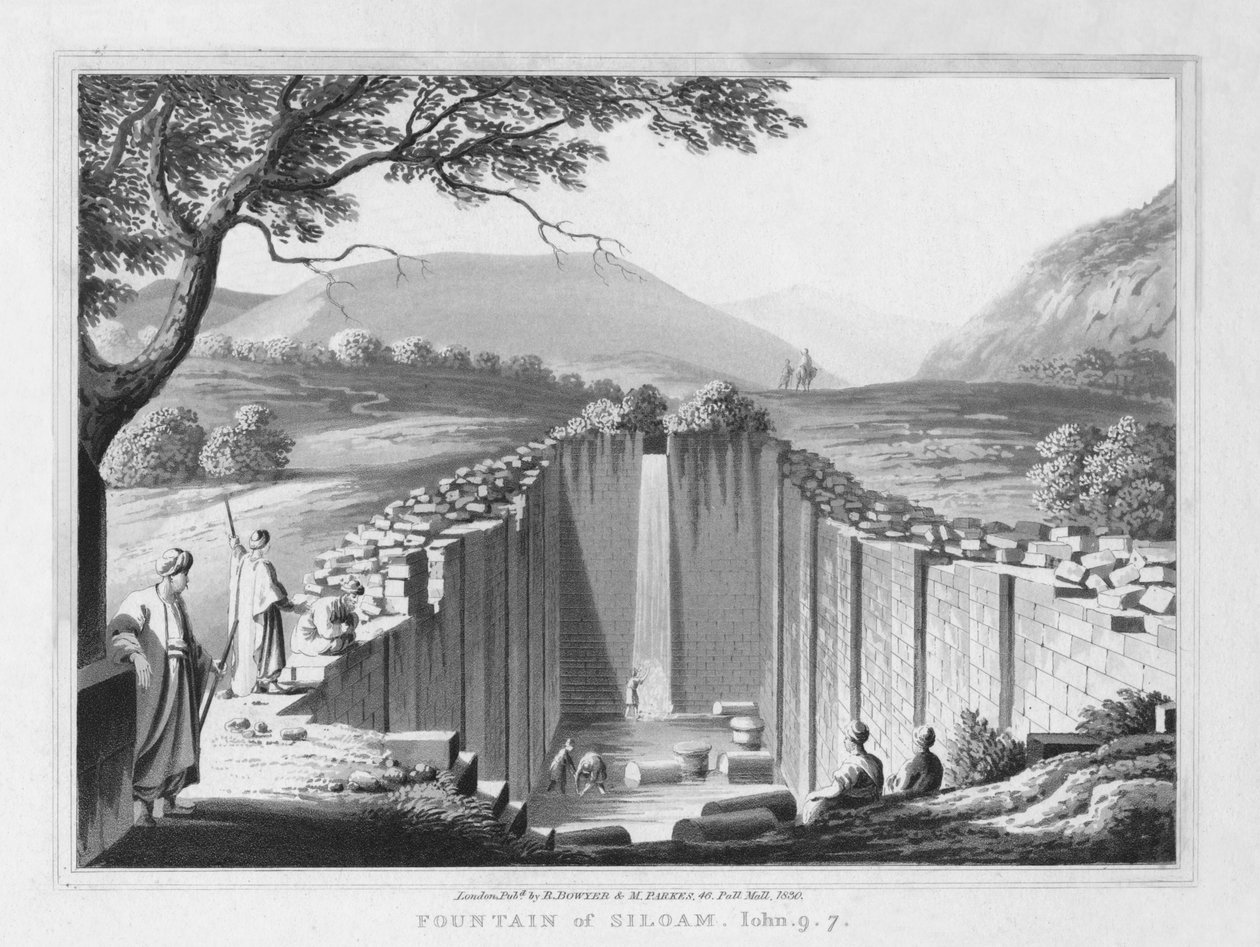 Fontana di Siloe. Giovanni. 9.7. da J. Clarke