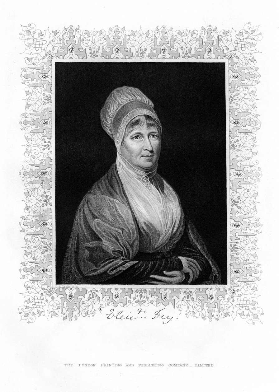 Elizabeth Fry, filantropa britannica, XIX secolo da J. Cochran