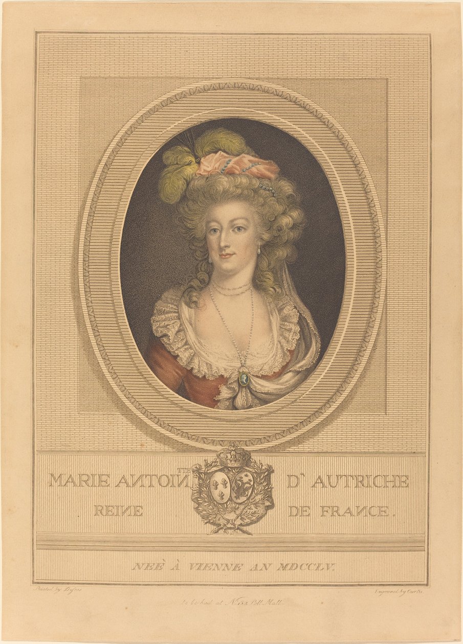 Maria Antonietta da J. Curtis after Joseph Boze