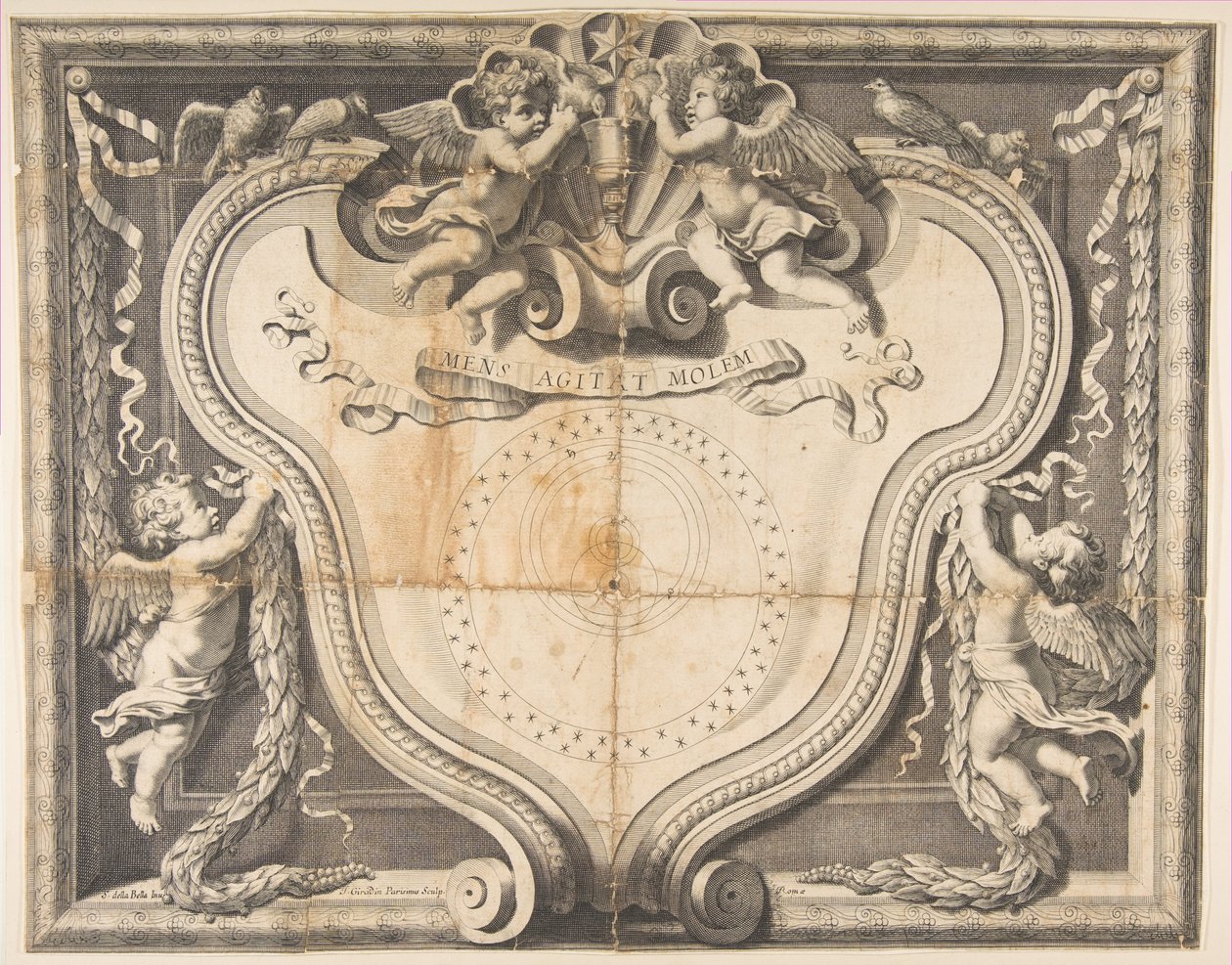 Il sistema copernicano, ca. 1639 da J Girardin