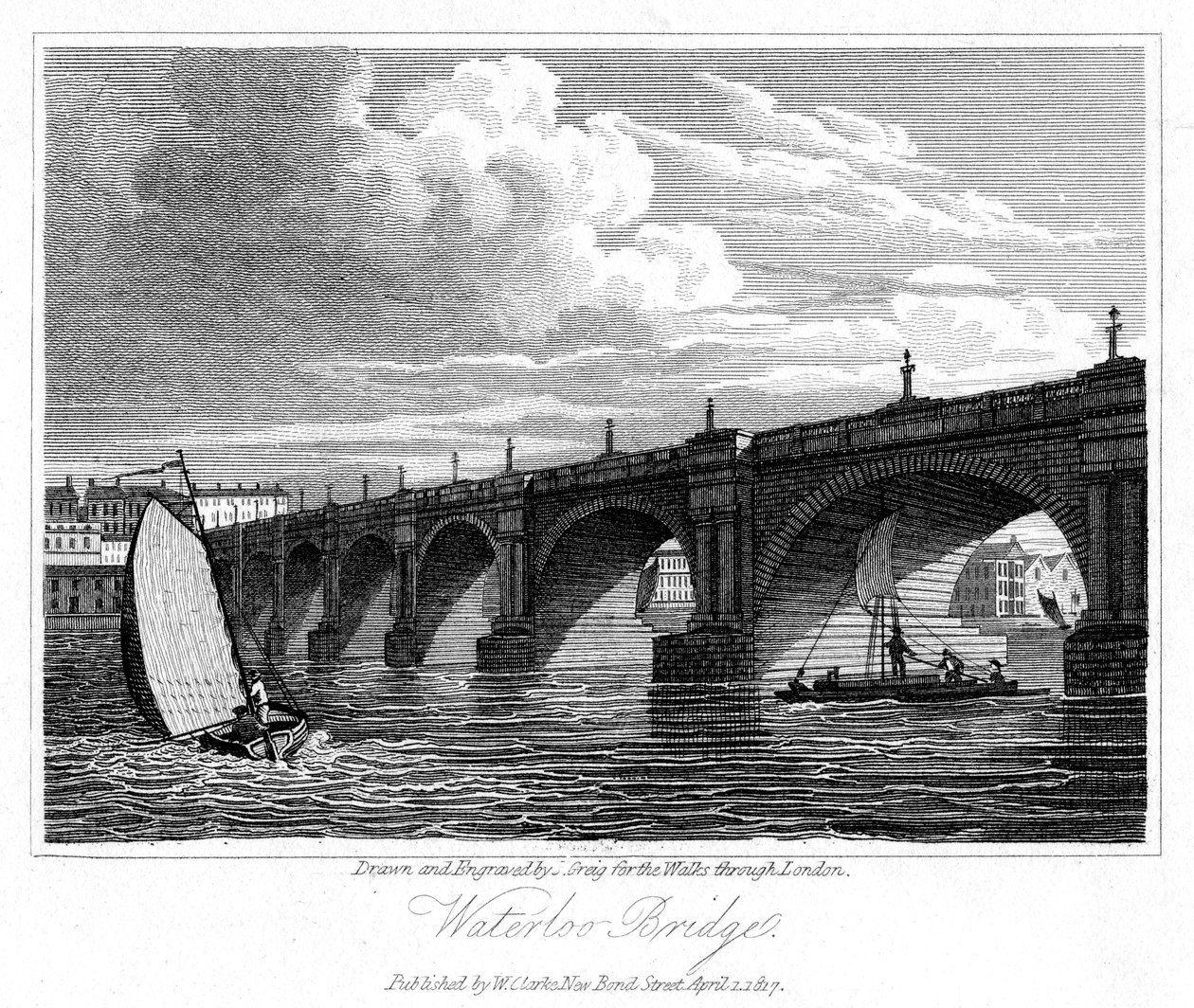Ponte di Waterloo, Londra da J. Greig