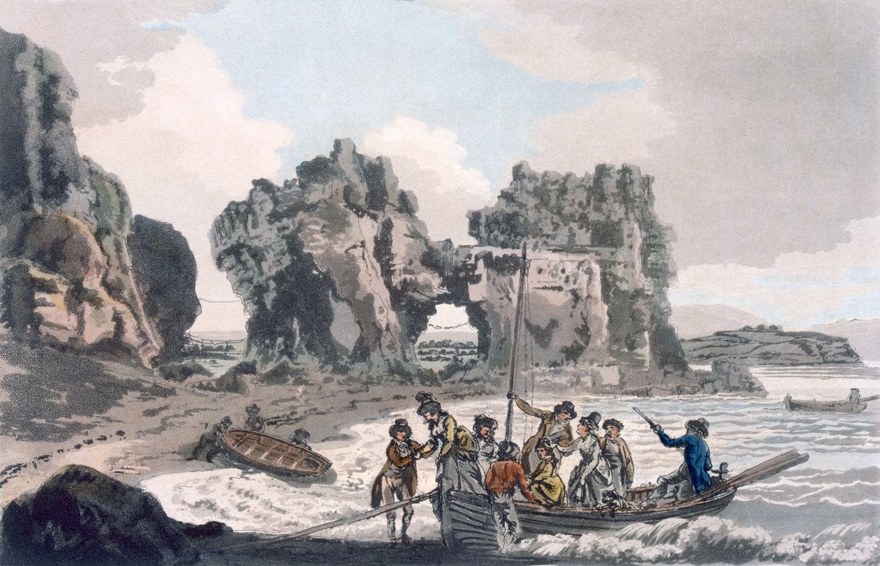 Veduta del Castello Rock, pub. 1793 da J. Hassell