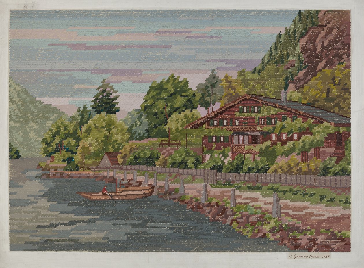 Paesaggio in Petit Point da J. Howard Iams