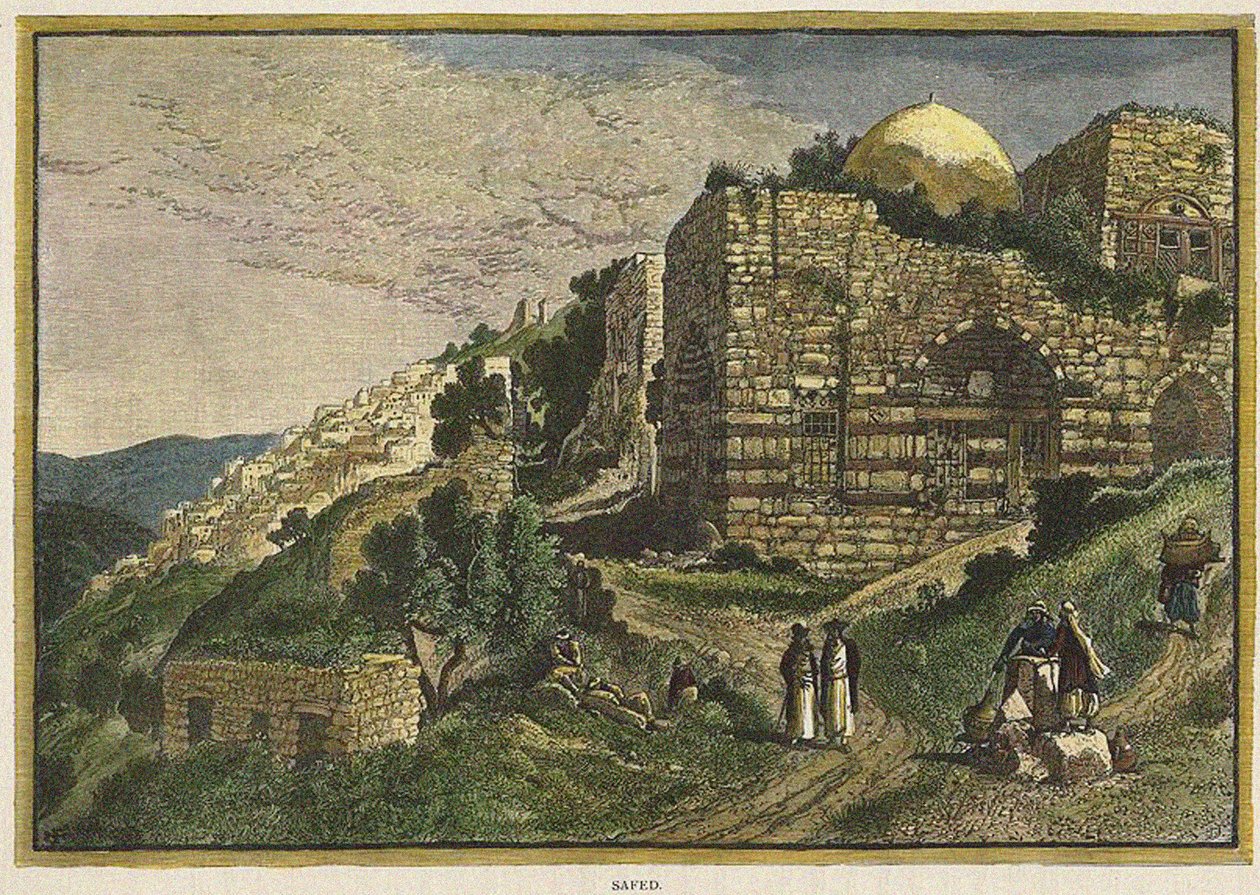 Safed. Da: Palestina pittoresca, Sinai ed Egitto da J. Johnstone