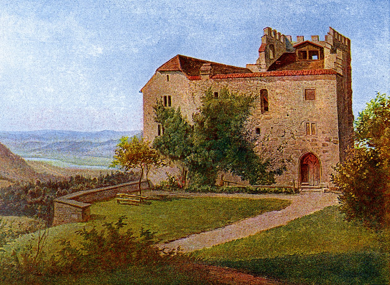 Castello degli Asburgo, vicino ad Aargau, Svizzera, 1902-1903 da J Lange