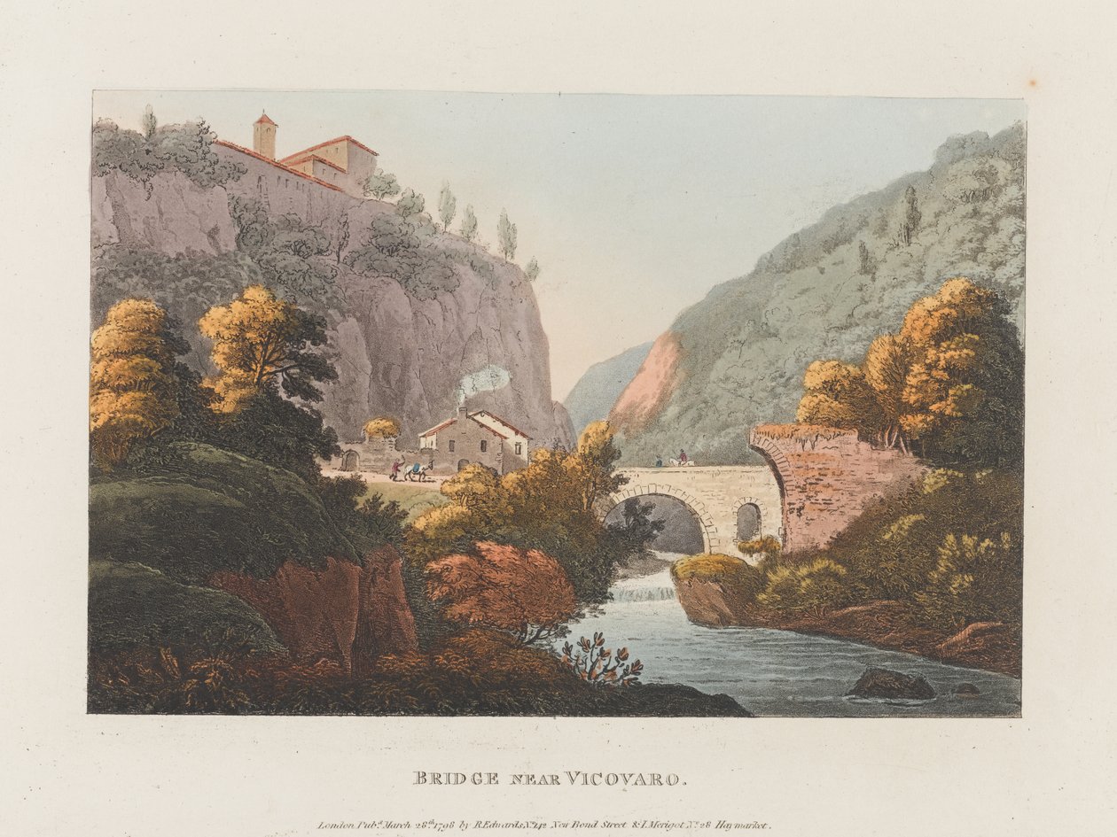 Ponte vicino a Vicovaro da J. Merigot