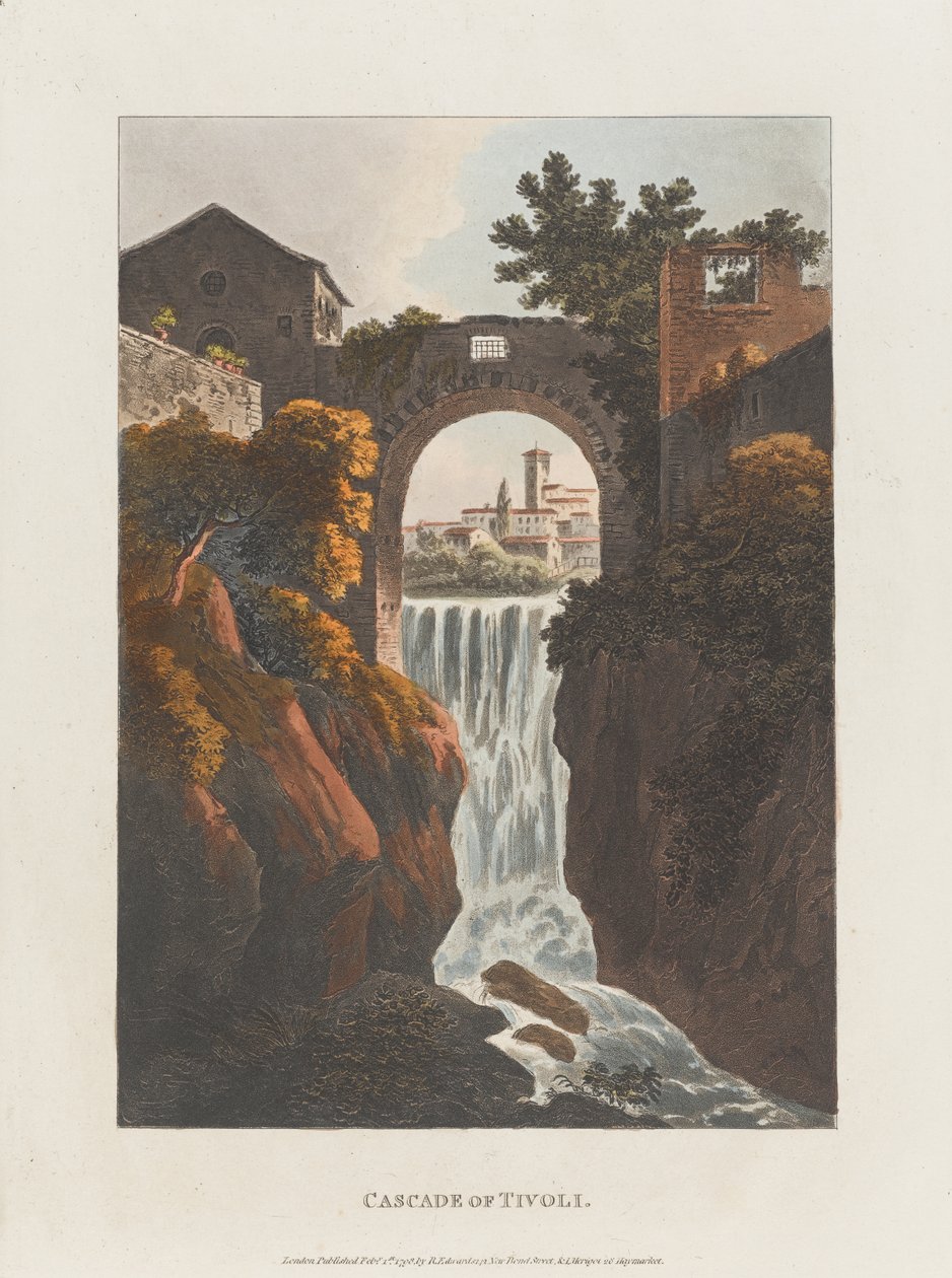 Cascata di Tivoli da J. Merigot